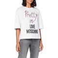Love Moschino Women's T-Shirt, Optical White, 42