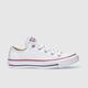Converse all star ox leather trainers in white
