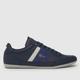 Lacoste chaymon trainers in navy & white