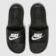 Nike victori one sandals in black & white