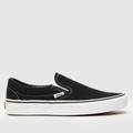 Vans classic slip vi trainers in black & white