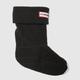 HUNTER BOOTS black kids fleece welly sock