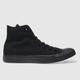 Converse all star mono hi trainers in black