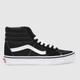 Vans sk8-hi suede trainers in black & white