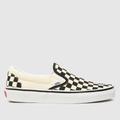 Vans classic checkerboard trainers in black & cream