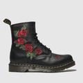 Dr Martens 1460 vonda boots in black & red