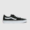 Vans sk8 low trainers in black & white