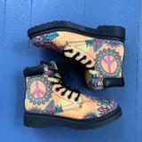 Urban Outfitters Shoes | Hippie Theme Timberland Style Boots | Color: Orange/Yellow | Size: 7