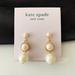 Kate Spade Jewelry | Kate Spade Earrings Gold Pearl Earrings | Color: White | Size: Os