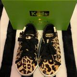 Kate Spade Shoes | Nib Kate Spade Keds Cheetah Sneakers Toddler Sz 5 | Color: Black/Brown | Size: 5bb