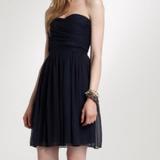 J. Crew Dresses | J. Crew 0p Arabelle Black Silk Strapless Dress | Color: Black/Gray | Size: 0p