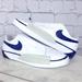 Nike Shoes | Nike Blazer ‘Planet Of Hoops’ Womens Low Top White & Navy Sneaker 6.5 Cw2619-141 | Color: Blue/White | Size: Various