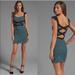 Free People Dresses | Bodycon Mini Dress Free People Cross My Heart | Color: Black/Blue | Size: M