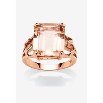 Women's Rose Gold-Plated & Sterling Silver Cocktail Ring by PalmBeach Jewelry in Rose (Size 8)