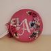 Anthropologie Bags | Embellished Leather Monogram Pouch - Letter "A" | Color: Pink/White | Size: Os