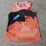 Disney Tops | Disney Aladdin Jasmine Ombre Chiffon Tank Top Xs | Color: Orange/Red | Size: Xs