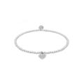 Elli - Herz Symbol Kristalle 925 Silber Armbänder & Armreife Damen