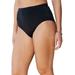 Plus Size Women's Classic Swim Brief with Tummy Control by Swim 365 in Black (Size 24) Swimsuit Bottoms