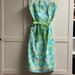 Lilly Pulitzer Dresses | Lilly Pulitzer Scalloped Strapless Dress | Color: Blue/Green | Size: 12