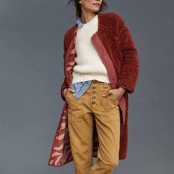 Anthropologie Jackets & Coats | Anthropologie Margot Reversible Sherpa Coat | Color: Pink/Red | Size: S