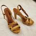 Ralph Lauren Shoes | *Ralph Lauren Filara 7.5 Glazed Cork Platform Heel | Color: Tan | Size: 7.5