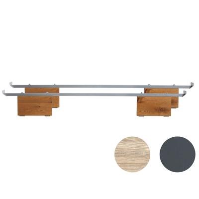 Hasena Oak-Line Wild Füsse Vilo Wildeiche 2er-Set / 20 cm / 100 cm / Wildeiche coffee, gebürstet, geölt Image