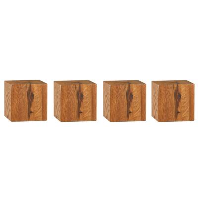 Hasena Oak-Line Wild Füsse Ivio 4er-Set / 20 cm / Wildbuche natur, geölt