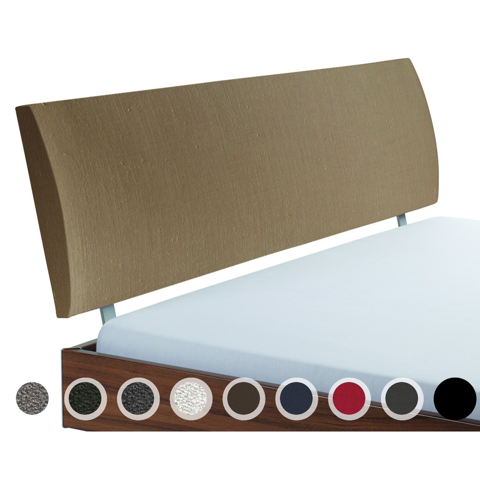 Hasena Oak-Line Wild Kopfteil Lecco 90/100 cm / PK3 Boston 651 bean Image