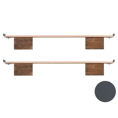 Hasena Wood-Line Füsse Vilo 2er-Set / 20 cm / 90 cm / Wildeiche natur, gebürstet, geölt Image