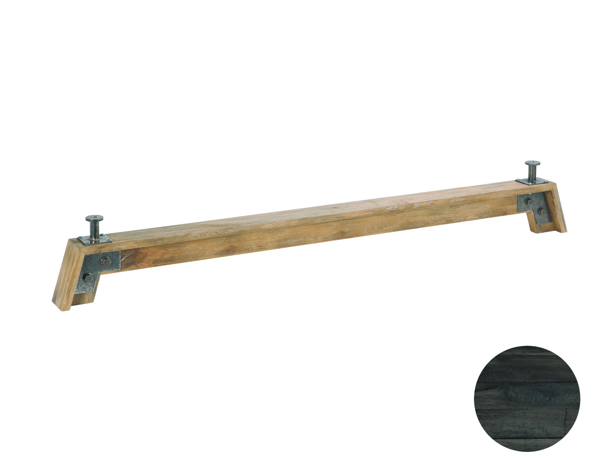 Hasena Oak-Vintage Füsse Stabil 2er-Set / 25cm / 200 cm / Akazie Vintage braun, lackiert