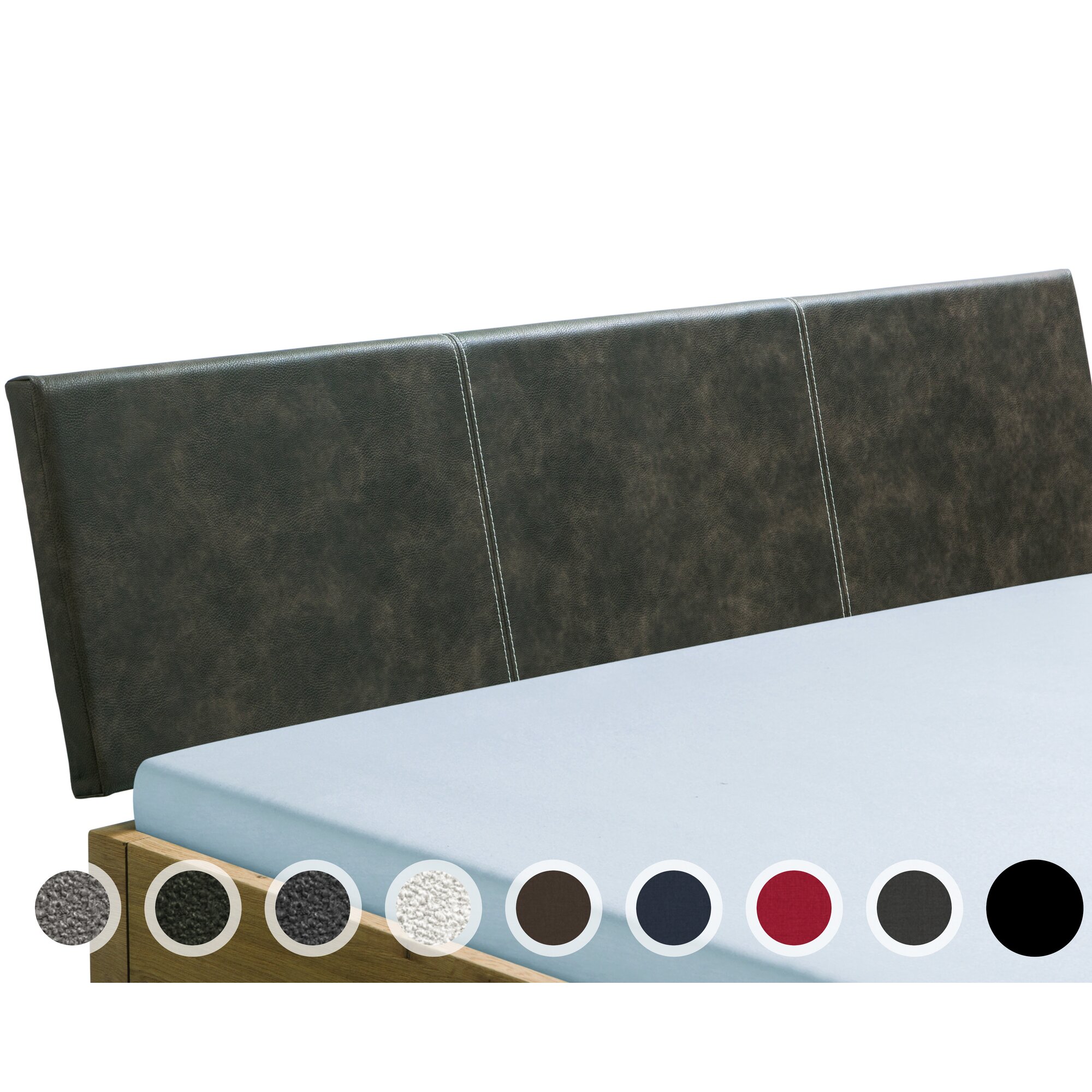 Hasena Top-Line Kopfteil Arora 160 cm / PK4 VI 520 fango Image