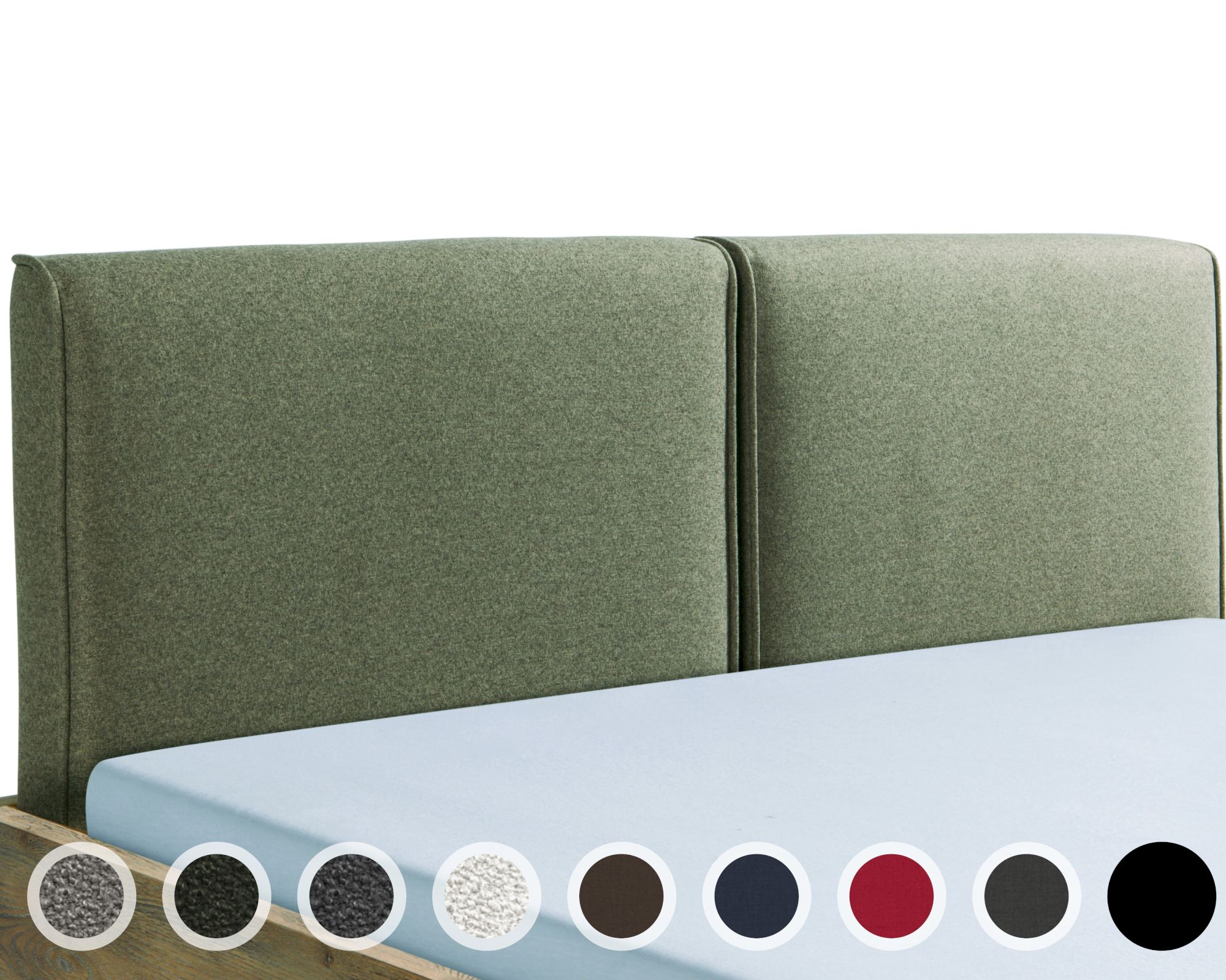 Hasena Fine-Line Kopfteil Cemoa 100 cm / PK3 Casual 334 Carbon Image