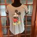 Disney Tops | Disney Mickey Mouse T Shirt | Color: Black/Gray | Size: M