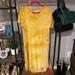 Lularoe Dresses | Nwot Lularoe Tie-Dye Carly Dress | Color: Gold/Yellow | Size: S