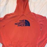 The North Face Tops | Coral Women’s North Face Pullover Hoodie | Color: Blue/Red | Size: M