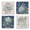 CounterArt Bohemian 4 Piece Coaster Set Stoneware in Blue | 1.5 D in | Wayfair 05-01623