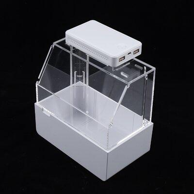 OUKANING 0.44 (gallons) Rectangle Aquarium Tank Acrylic, Cotton in White, Size 7.9 H x 7.3 W x 4.9 D in | Wayfair 10864