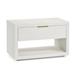 Interlude Montaigne 1 - Drawer Nightstand Wood/Upholstered in White/Yellow | 21 H x 32 W x 18 D in | Wayfair 188156