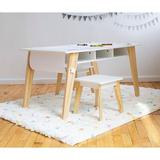 Wildkin 3 Piece Arts & Crafts Table & Stool Set Wood in White | 23 H x 39.3 W in | Wayfair FHF10228