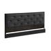 Etta Avenue™ Raymond Panel Headboard Upholstered/Metal/Wood & Upholstered/Polyester in Black/Brown/Yellow | 39.37 H x 57.08 W x 2.25 D in | Wayfair