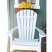 Rosecliff Heights Ansel Folding Adirondack Chair - Poly Outdoor Furniture Plastic/Resin in White | 48 H x 27.75 W x 45 D in | Wayfair