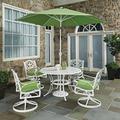 Saoirse 7 Piece Outdoor Dining Set w/ Cushion w/ Umbrella Metal Laurel Foundry Modern Farmhouse® | 29 H x 48 W x 48 D in | Wayfair