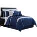 Latitude Run® Abdulwahhab Microfiber 8 Piece Comforter Set Microfiber in Blue | King Comforter + 8 Additional Pieces | Wayfair