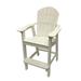 Rosecliff Heights Ansel Tall Adirondack Chair, Poly Outdoor Furniture, Stainless Steel in White | 48 H x 30 W x 27.75 D in | Wayfair