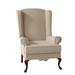 Wingback Chair - Lark Manor™ Alexanra 30" Wide Wingback Chair Polyester/Cotton/Velvet/Fabric/Other Performance Fabrics in Brown | Wayfair