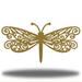 Rosalind Wheeler Loftis Dragonfly Metal in Yellow | 12 H x 24 W x 0.06 D in | Wayfair 07C23ECE3D92409CB7C93C00EA6E821C