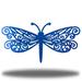 Rosalind Wheeler Loftis Dragonfly Metal in Blue | 9 H x 18 W x 0.06 D in | Wayfair F1BB4F2E5ECA471D8673FFAB0FF4100A