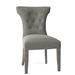 Hekman Bryn Tufted Wingback Side Chair Faux Leather/Upholstered/Velvet/Fabric in Gray | 40 H x 24 W x 26.5 D in | Wayfair 72751002-083G