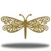 Rosalind Wheeler Loftis Dragonfly Metal in Yellow | 6 H x 12 W x 0.06 D in | Wayfair CE021B2ED83445D4B69006DE7580F433