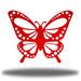 Gracie Oaks Roquemore Butterfly Metal in Red | 18 H x 18 W x 0.06 D in | Wayfair B1D898D13D1748528F207C2BDE61BF87